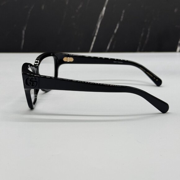 NEW GG1597O 001 GUCCI BLACK WOMEN GUCCI EYEGLASSES - Picture 6 of 11